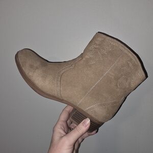 Tan Suede Ankle Boots